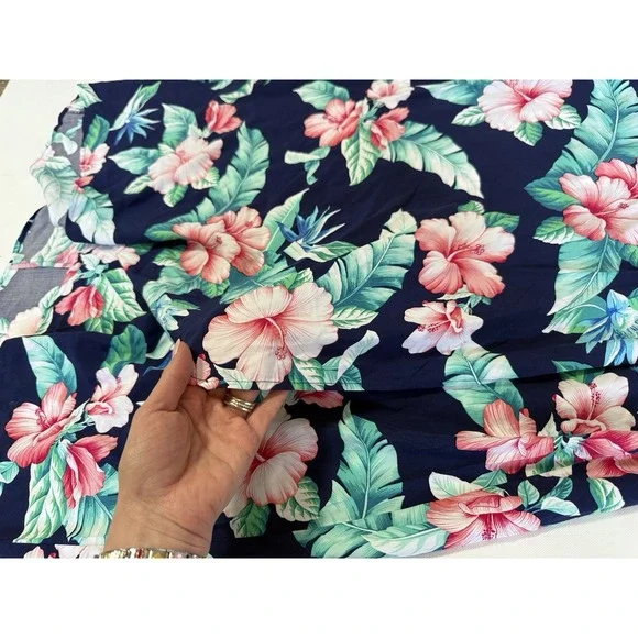 New! Tommy Bahama Floristic Approach Maxi Skirt Women's Size 8 Asymmetrical Hem - Picture 5 of 7